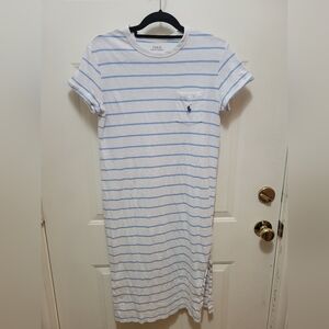 Polo by Ralph Lauren Blue and White Tshirt Dress